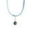 Thumbnail: Variscite Gemstone Pendant with matching braided cord