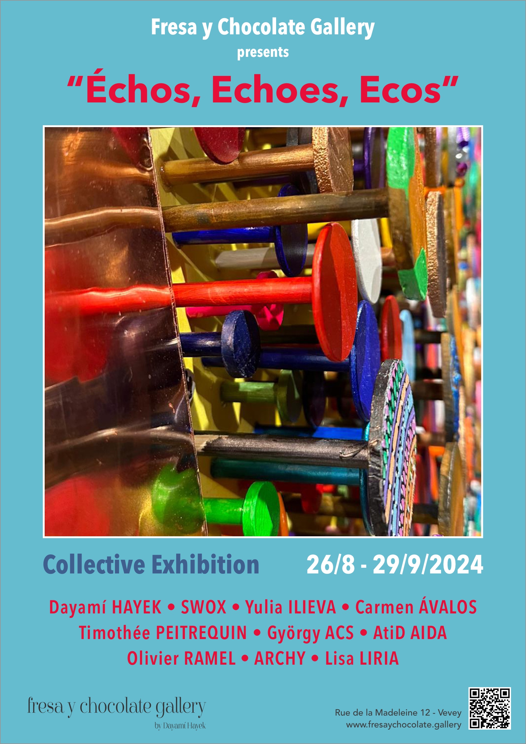 Échos, Echoes, Ecos — official exhibition poster