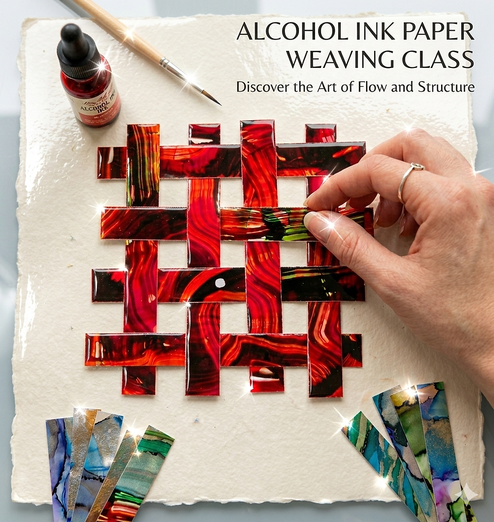 ALCOHOL INK ABSTRACTS/WEAVING