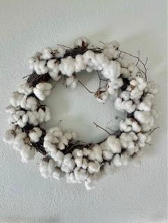 COTTON BOLL WREATH