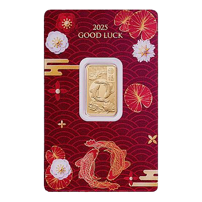 2025 PAMP 5 Gram Good Luck Gold Bar