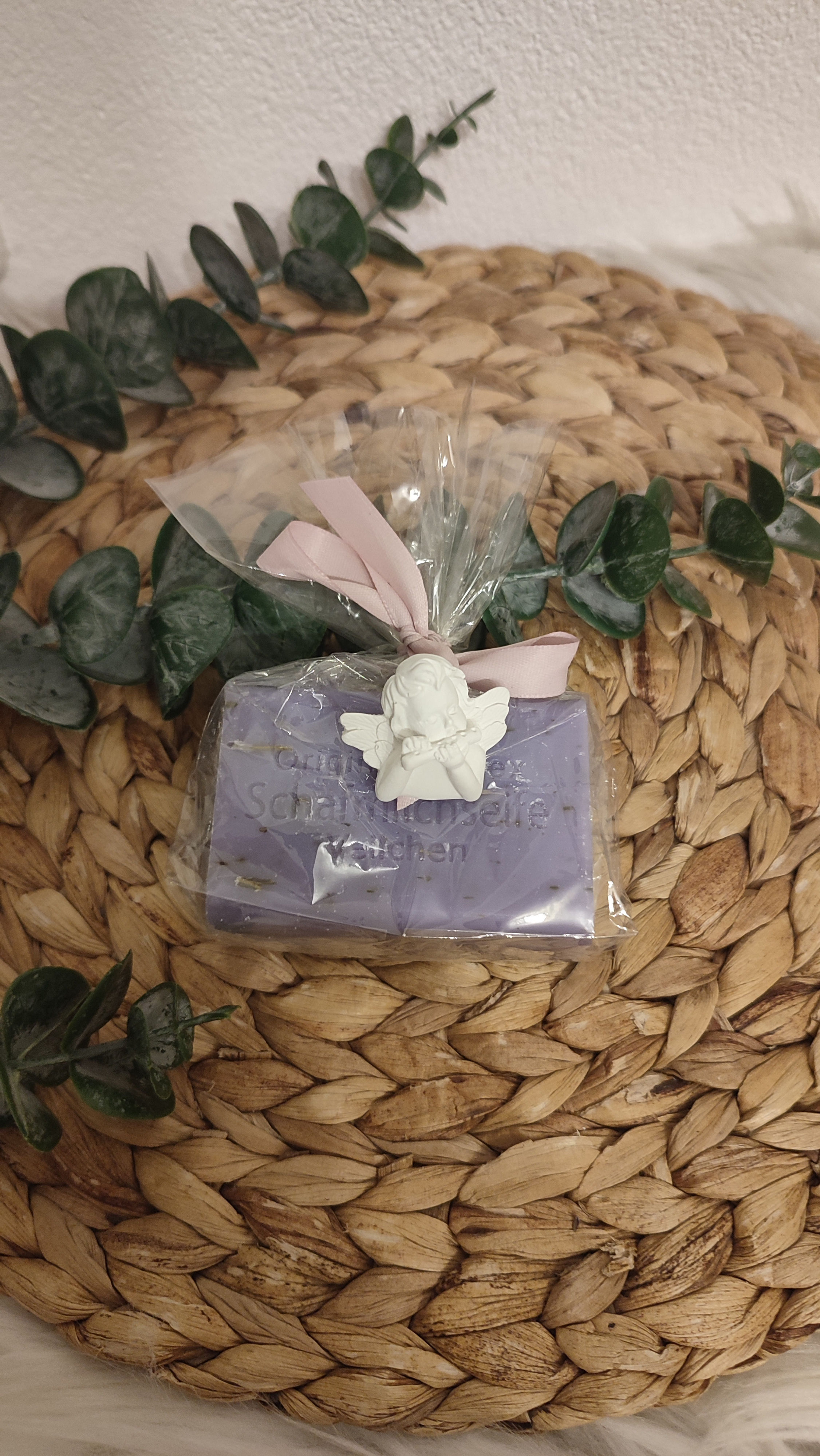 Schafmilchseife eckig 100g, Veilchen mit Kräuter