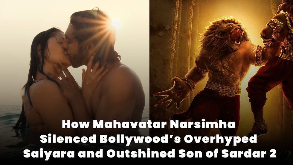 Mahavatar Narsimha: Highest Grossing Indian Animated Movie Beats Bollywood’s Saiyara | Box Office Clash 2025