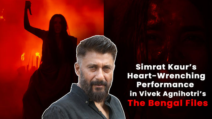 Simrat Kaur in Vivek Agnihotri’s The Bengal Files trailer, portraying the pain and suffering of Bengali Hindu women during Direct Action Day 1946.