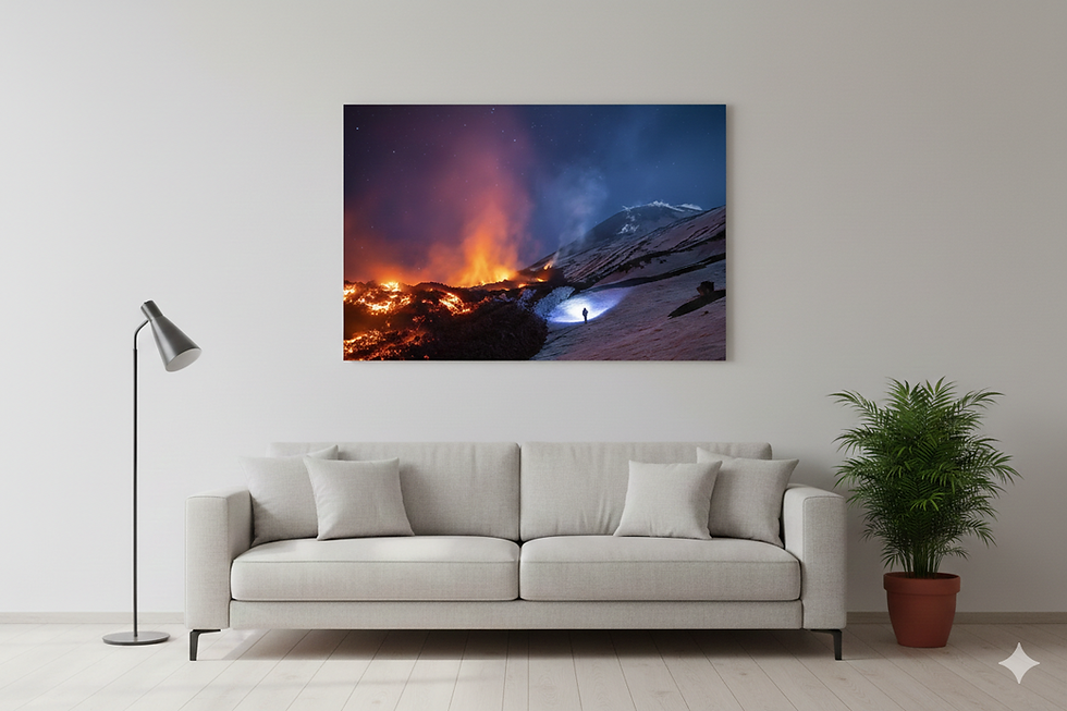 Miniaturbild: Fine Art Print Vulkan „Fire & Ice“ | Ulla Lohmann