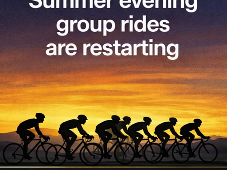 The clocks are changing… and summer midweek rides are back!