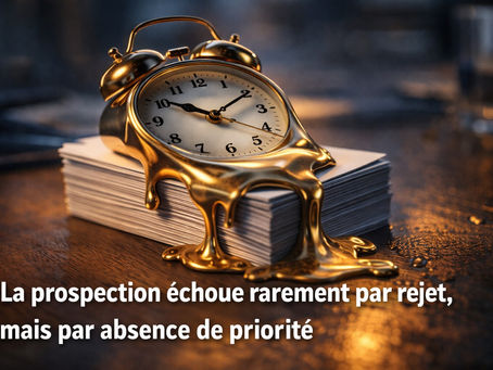 La prospection échoue rarement par rejet, mais par absence de priorité