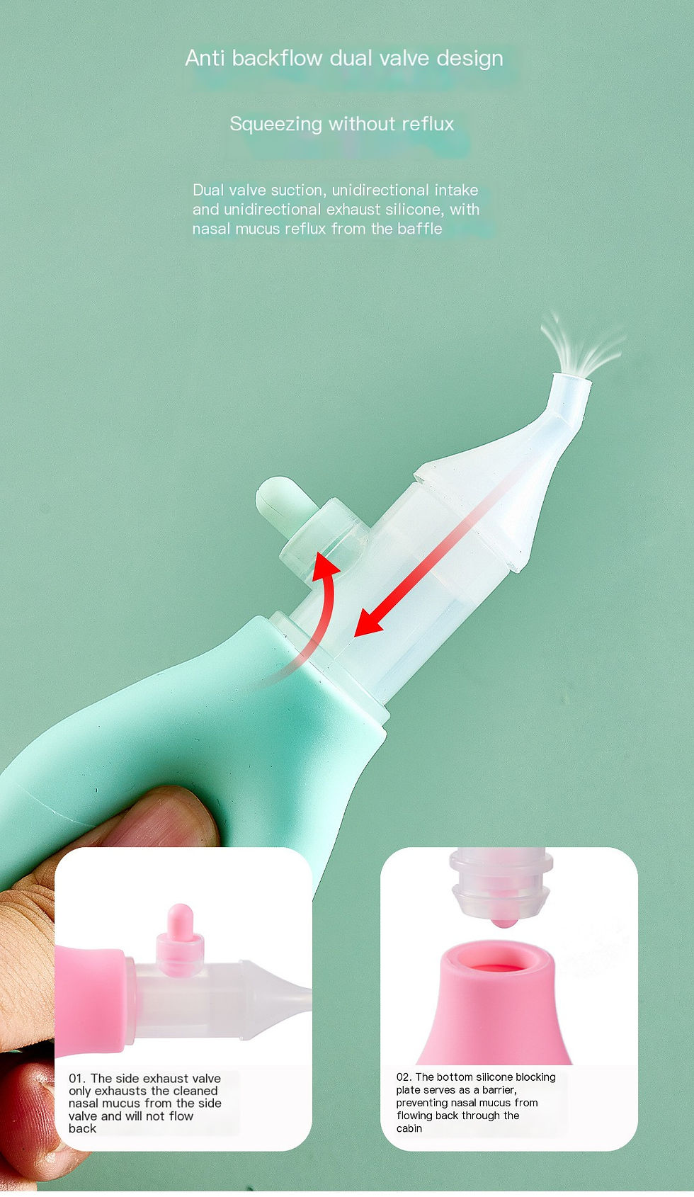 Thumbnail: Anti-Reflux Infant Nasal Aspirator