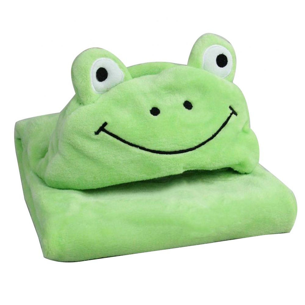 Thumbnail: Fluffy Hooded Bath Towels for Children