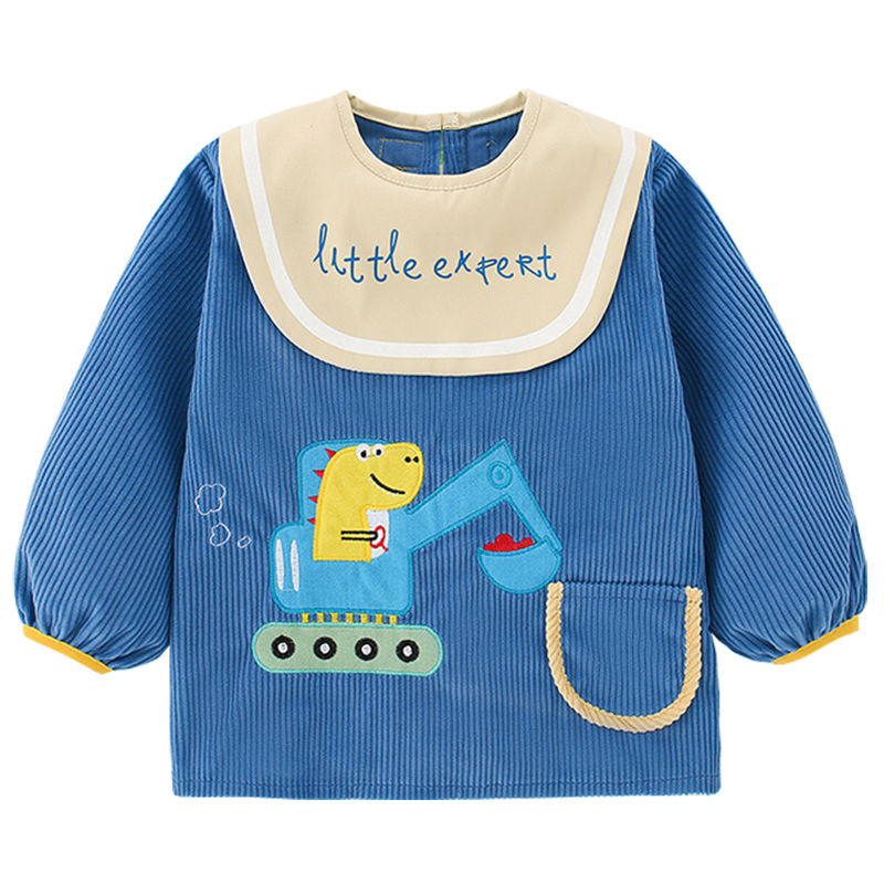 Thumbnail: Waterproof Bib for Boys - Stylish Reversible Design