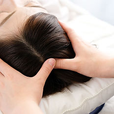 頭痛頭頂筋トリガーポイント施術