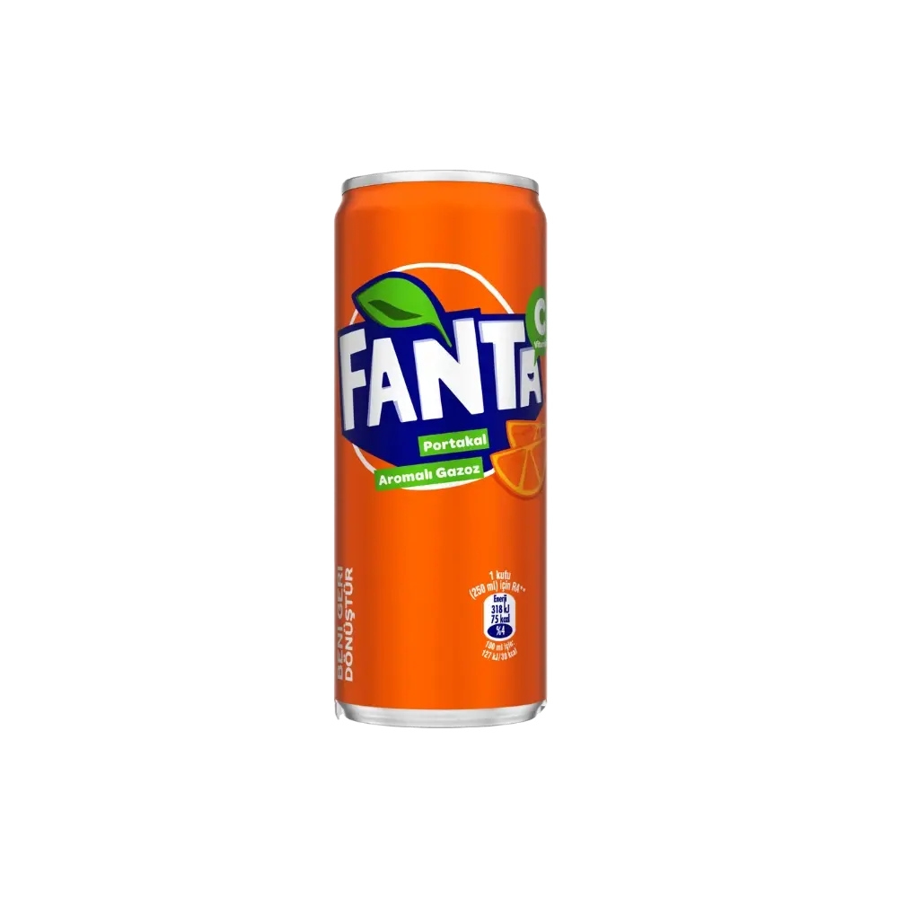 Portakal Aromalı Gazoz Kutu