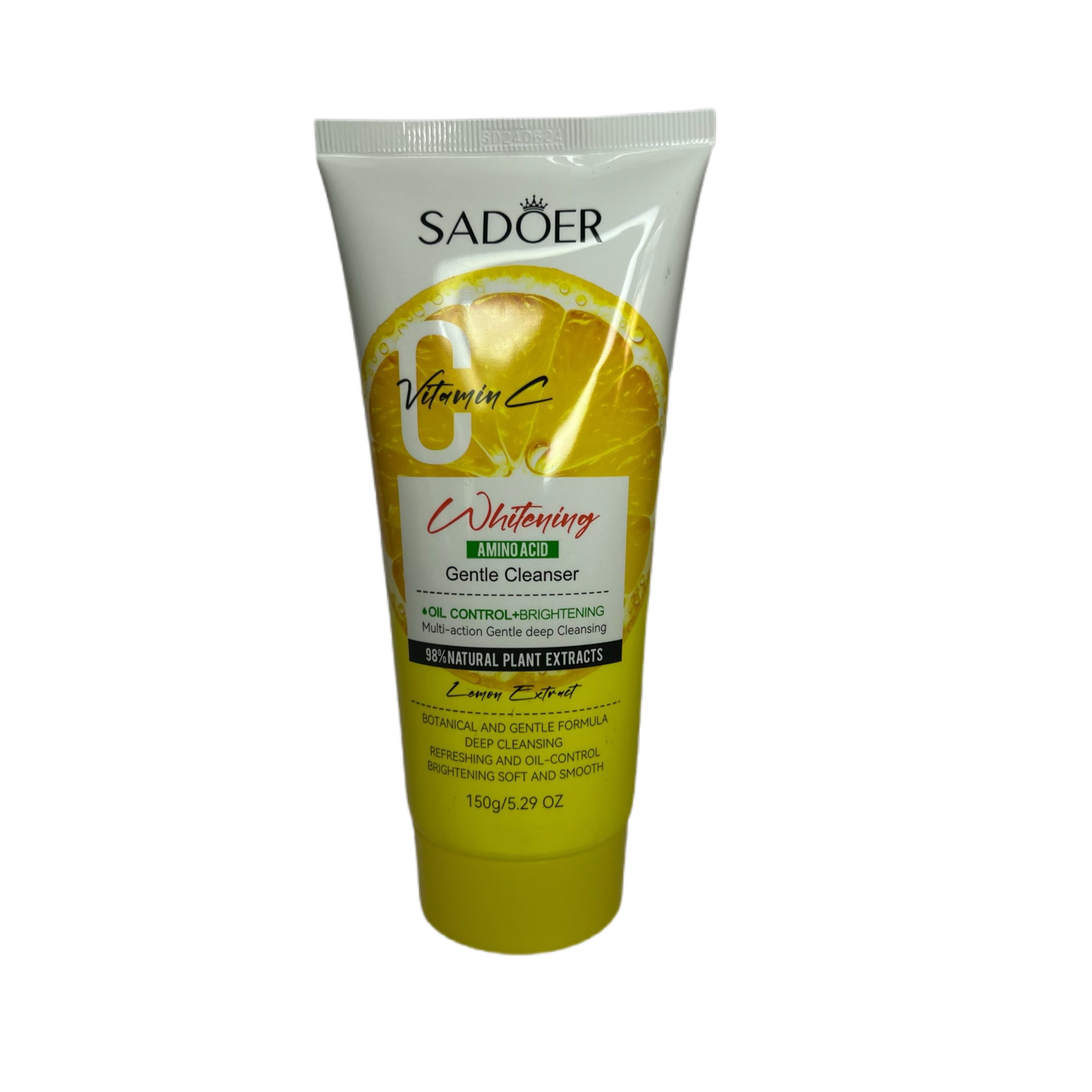 Limpiador Facial Con Vitamina C, Extracto de Limon - SADOER, 150g