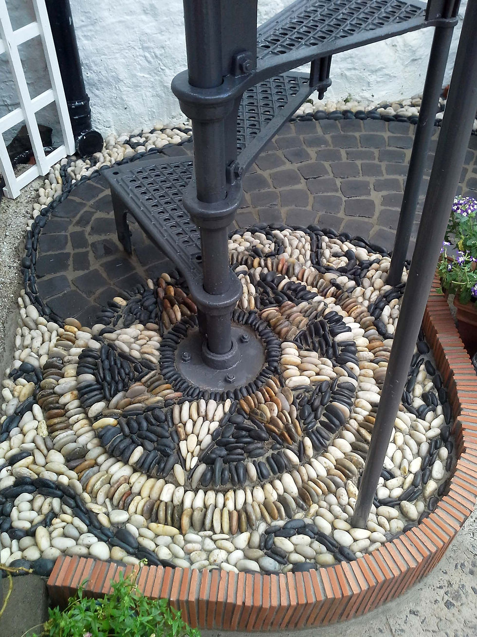 Spiral staircase base