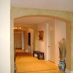 Entry & Kitchen Back Splash Using Travertino Romano