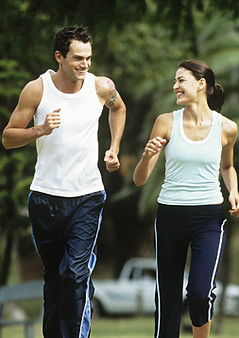 Couple Running