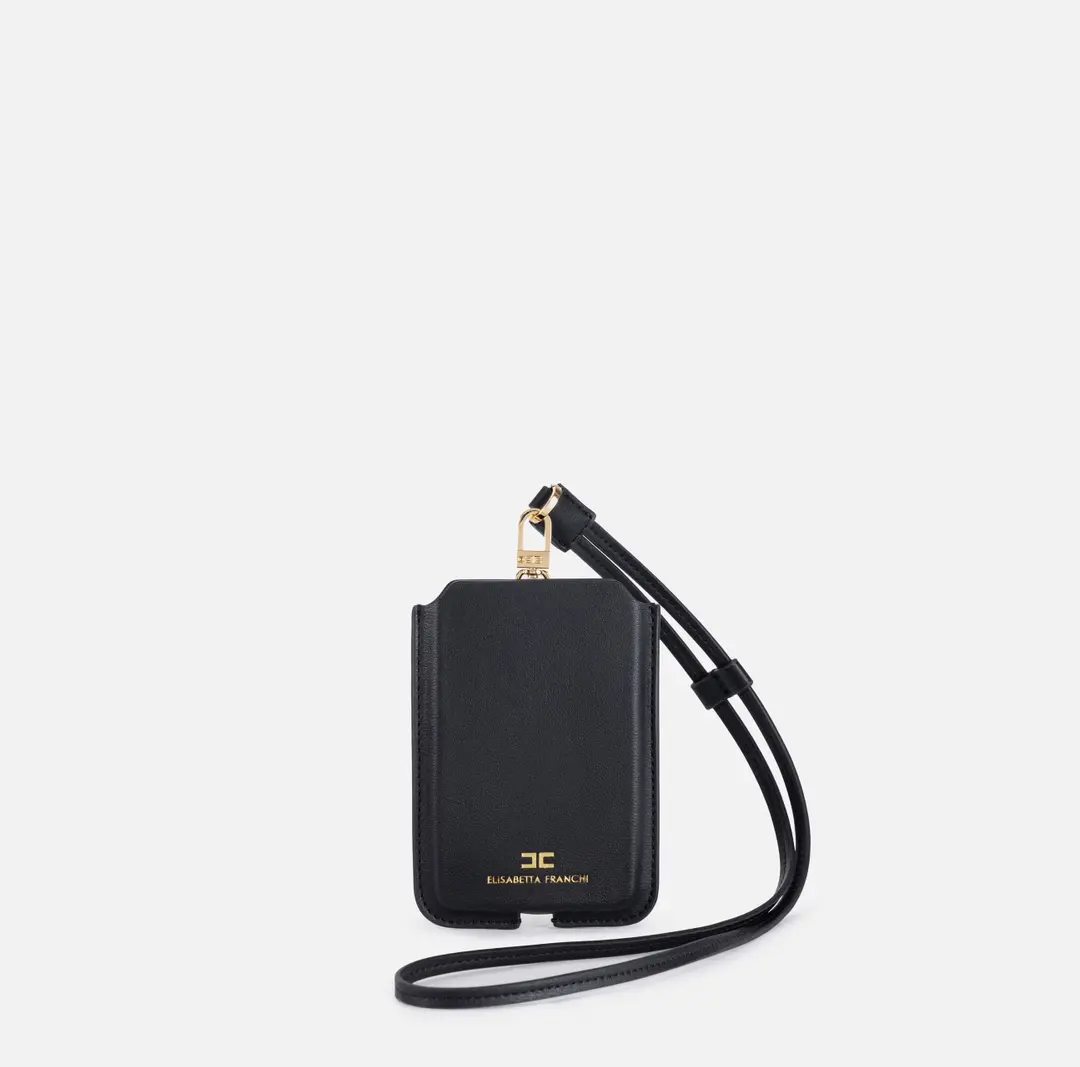 Porta cellulare medio con logo Elisabetta Franchi
