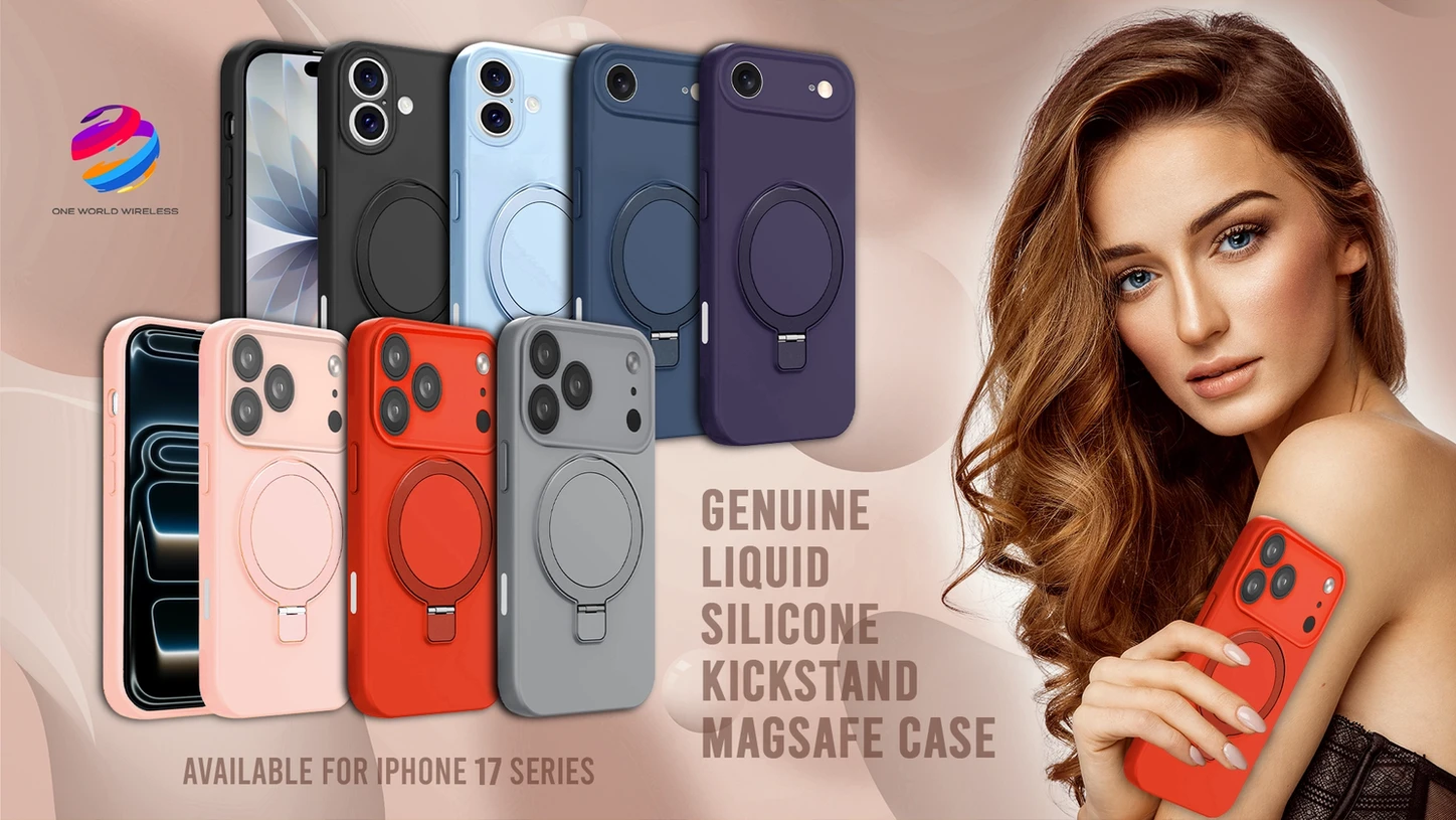 Genuine Liquid Silicone Kickstand MagSafe Case