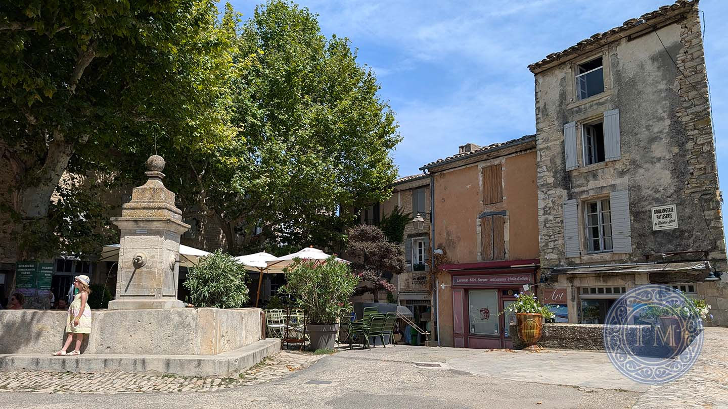Fountain in the center of a village in Provence