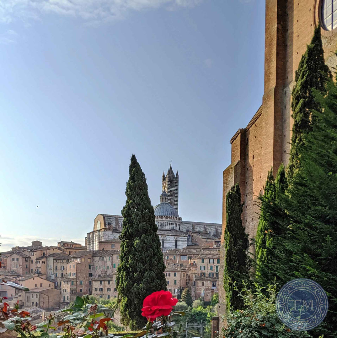 View of the Siena Cathedral and surrounding city
