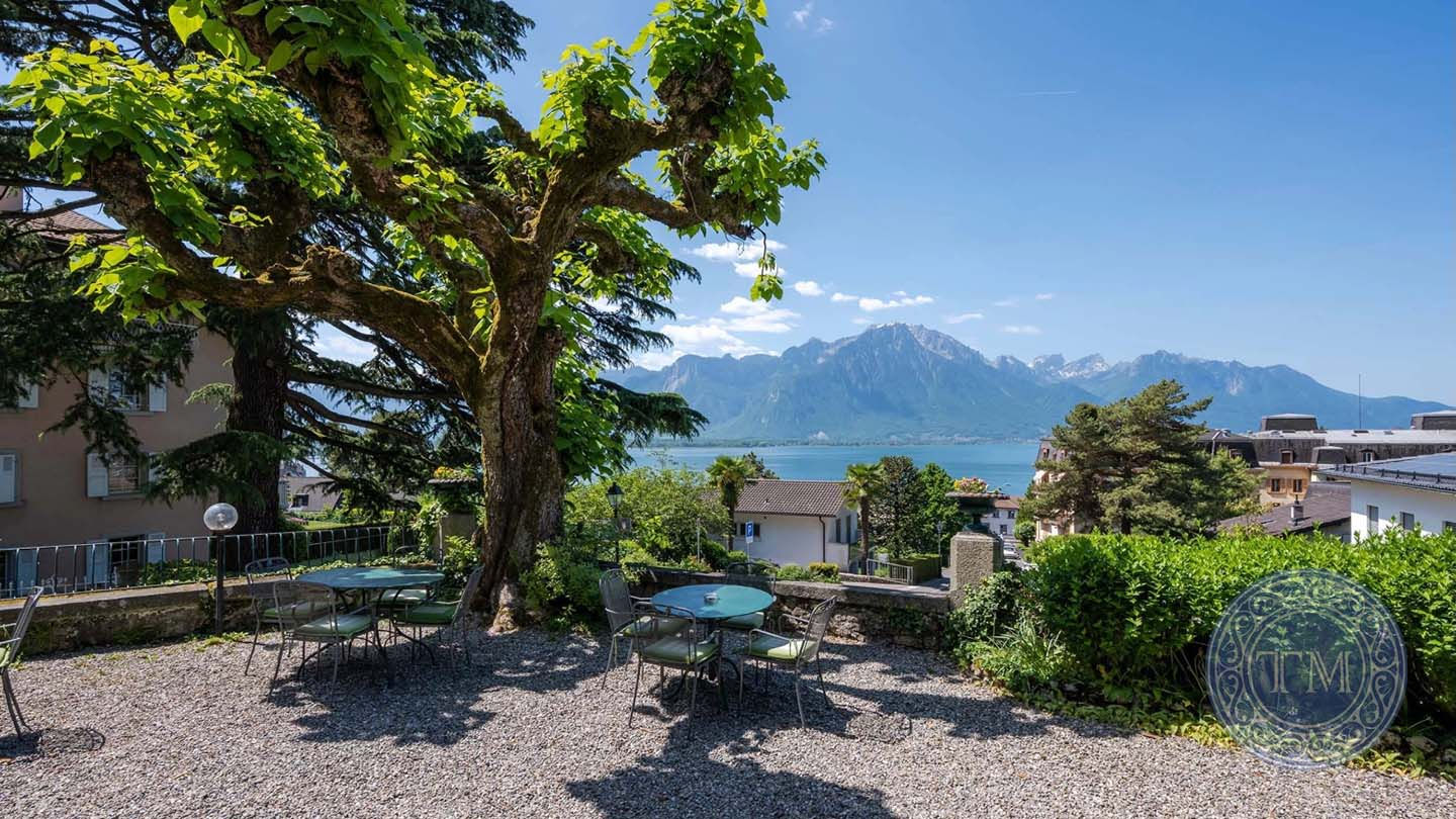 Montreux hotel terrace
