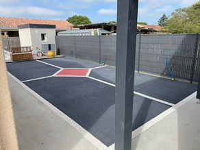 Béton drainant anthracite