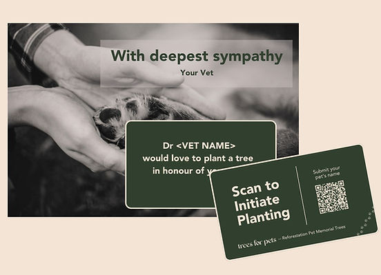 pet memorial tree gift card