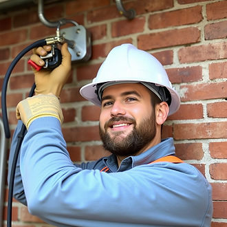 Harper Electrical Contraactor Electrician performing electrical installation