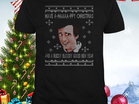 Christmas Alan Partridge A Haaaapy Christmas Knit Pattern shirt