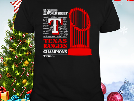 Texas Rangers 2023 World Series Champions Big & Tall Roster shirt