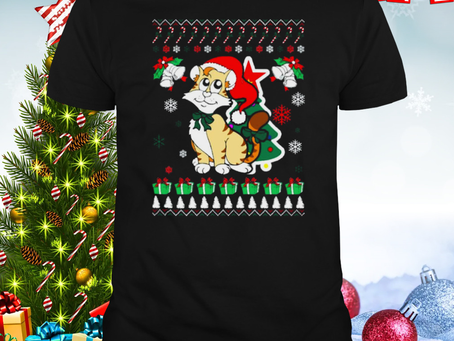 Christmas Cat Ugly Christmas Model shirt