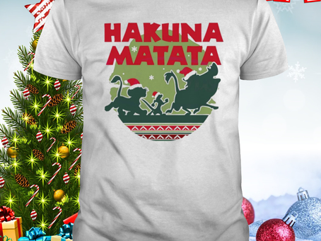 Hakuna Matata Simba Timon Pumbaa Christmas shirt