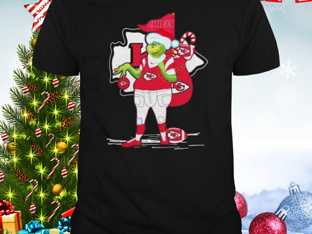 Santa Grinch Kansas City Chiefs Christmas 2023 Shirt