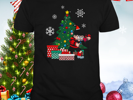 Dennis The Menace Around The Christmas Tree shirt