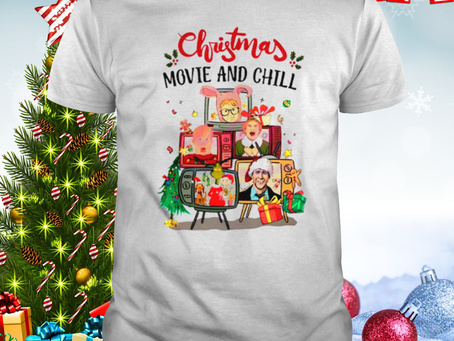 Christmas Movie and Chill Characters shirt