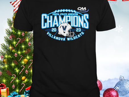 Villanova Wildcats 2023 CAA Football Champions Shirt