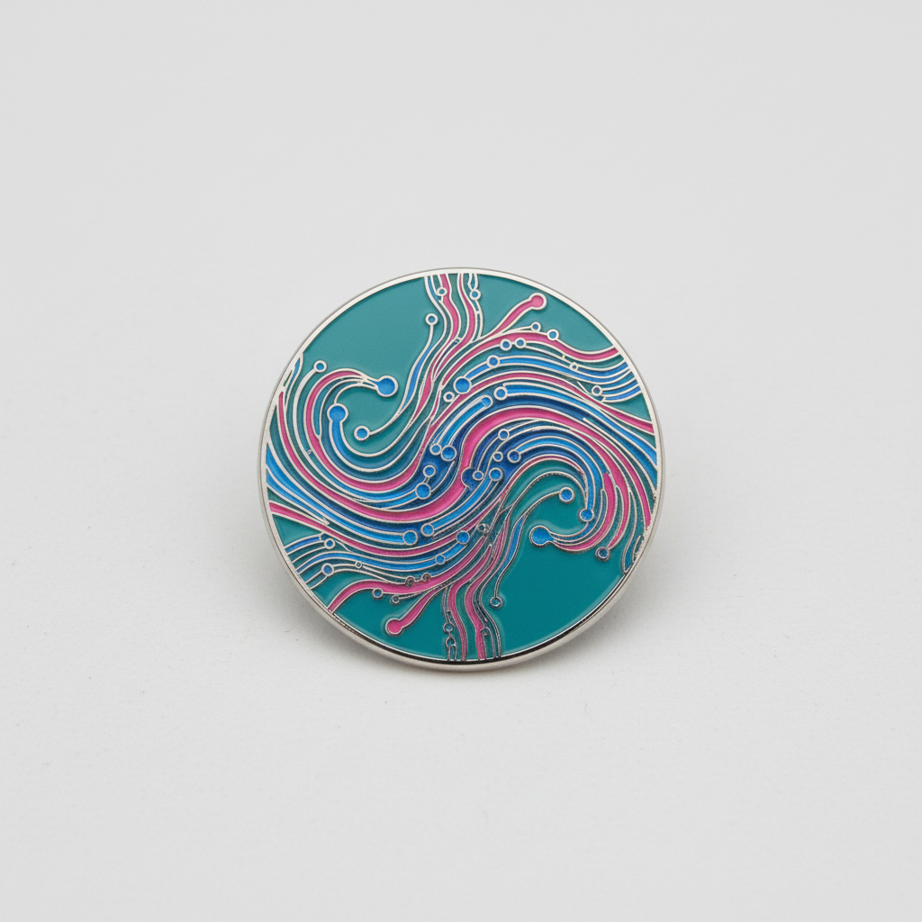Neon Aura Enamel Pin