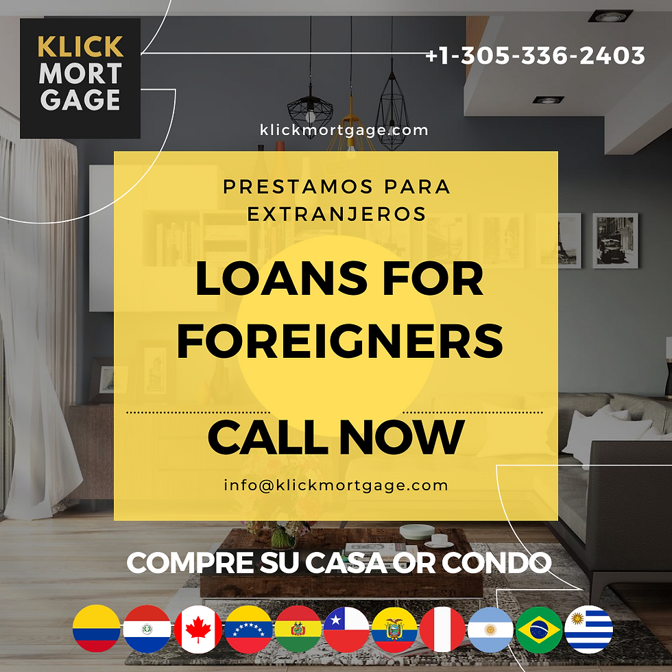 Loans for Foreingers