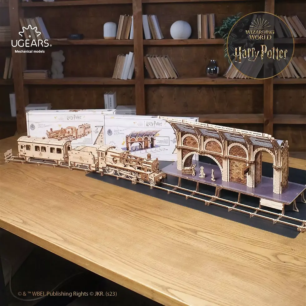 Miniature : Quai 9 ¾, Harry Potter, maquette Harry Potter, jouet en bois, jouets de léa