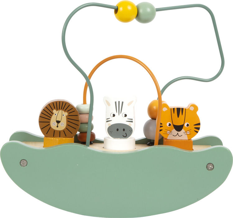 Miniature : Circuit de motricité bébé avec perles colorées et fils métalliques