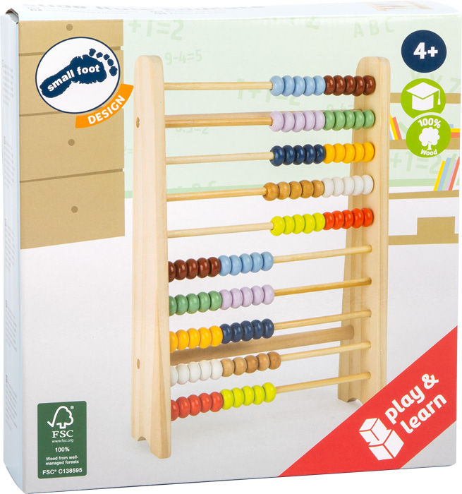 Miniature : Boîte du boulier éducatif en bois FSC pour enfant dès 4 ans