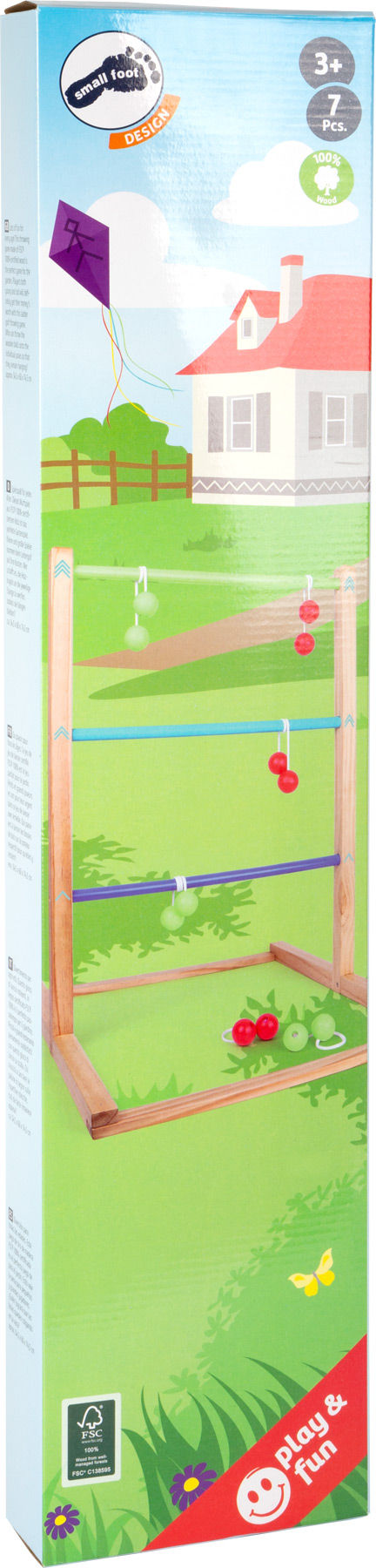 Miniature : Boîte jeu de lancer en bois enfant FSC extérieur intérieur