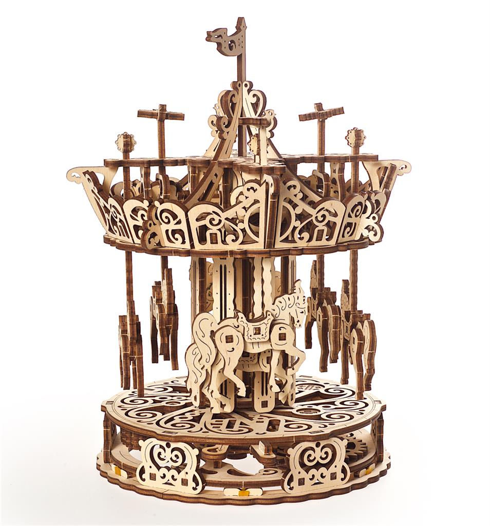 Miniature : Maquette en bois mécanique Carrousel