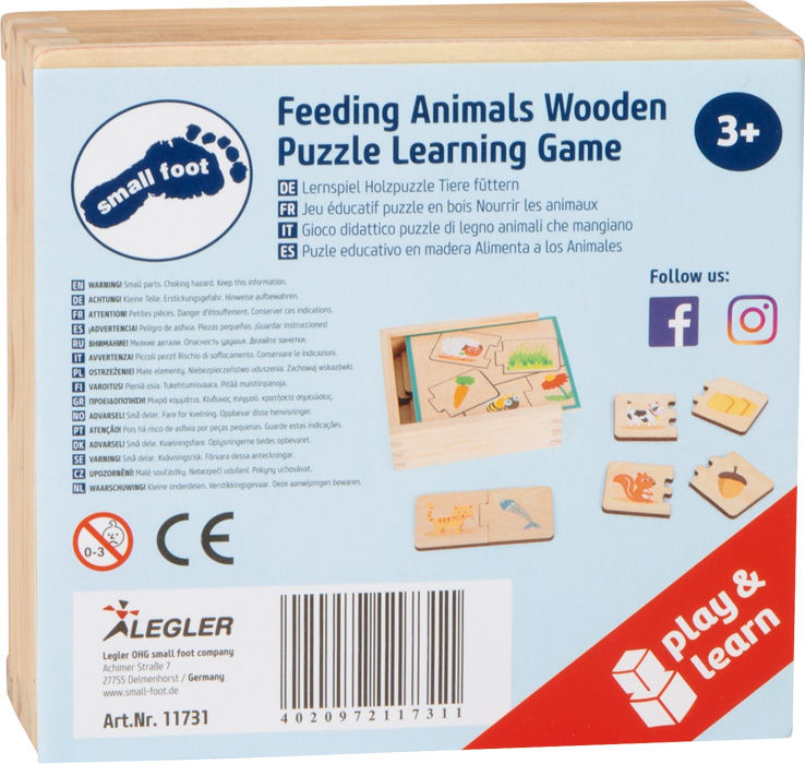 Miniature : Boîte de puzzles Nourrir les animaux