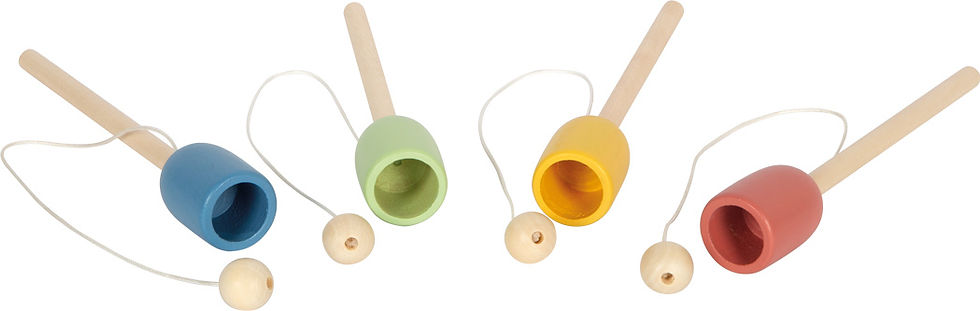 Miniature : bilboquet en bois, kendama en bois, jouets en bois, jouets de léa