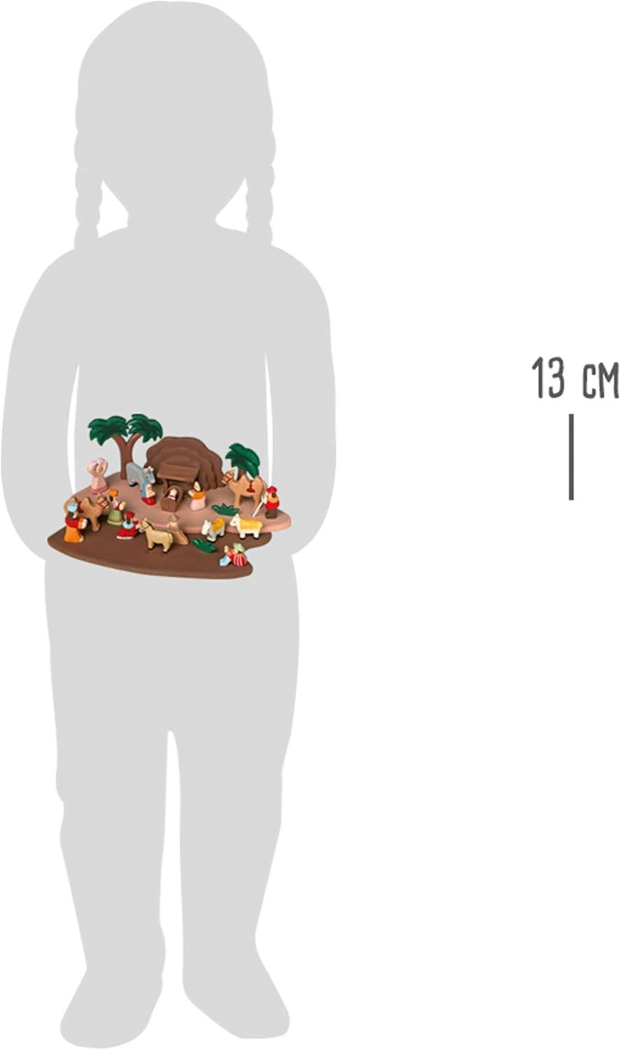 crèche en bois, crèche de Noël, jouet en bois, jouets de léa