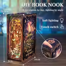 Miniature : DIY book nook, maquette book nook, maquette en bois, jouet en bois, jouets de léa