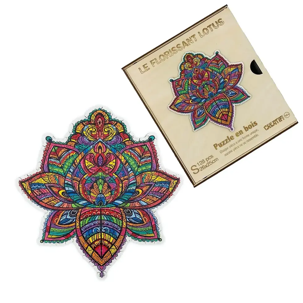 Miniature : Puzzle en bois Le florissant lotus