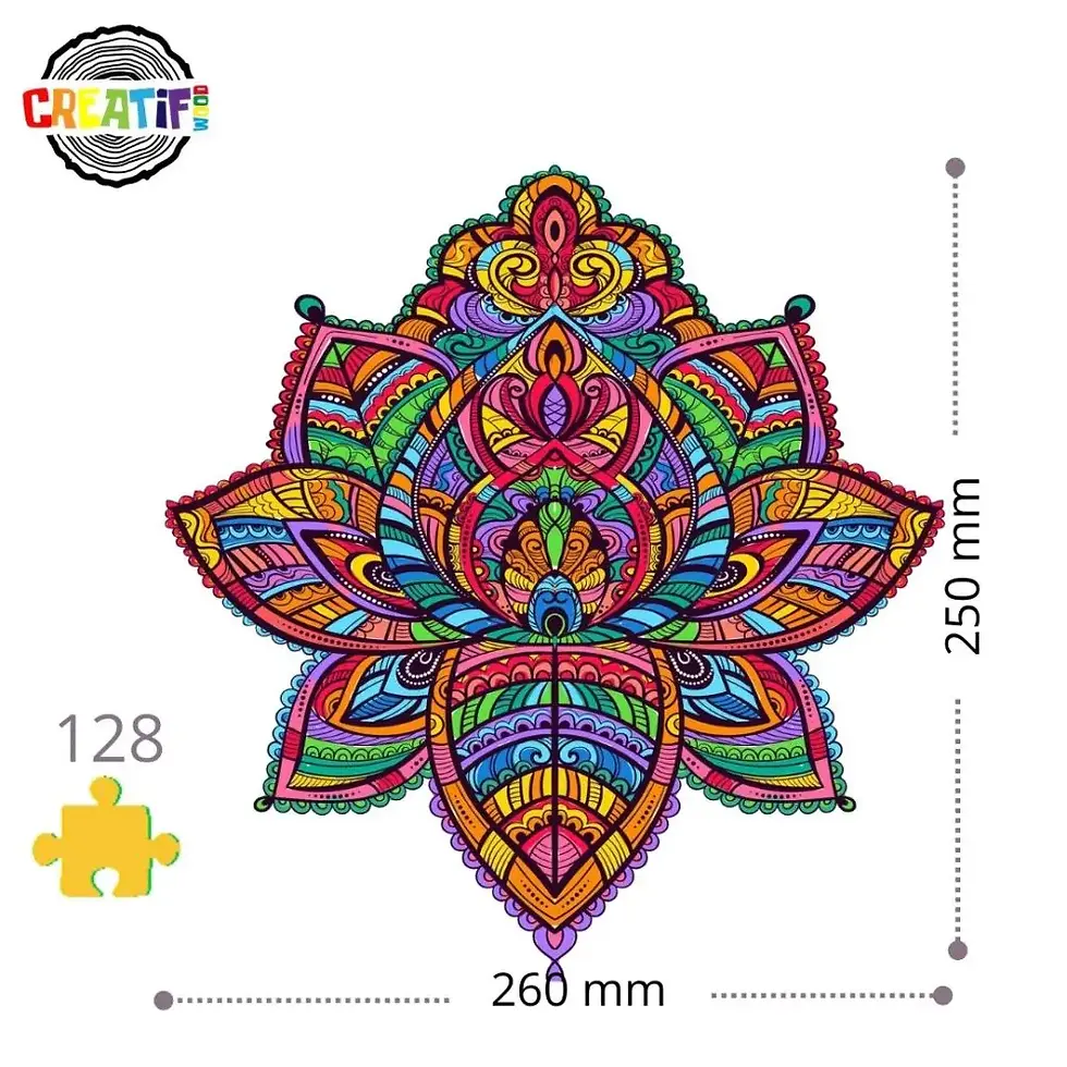 Miniature : Puzzle en bois Le florissant lotus