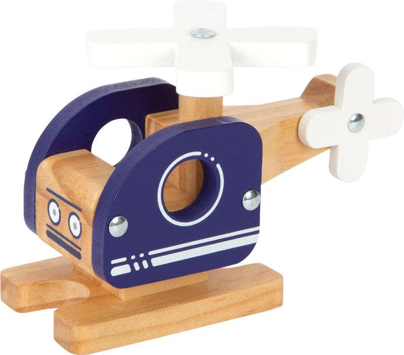 Miniature : Hélicoptère en bois
